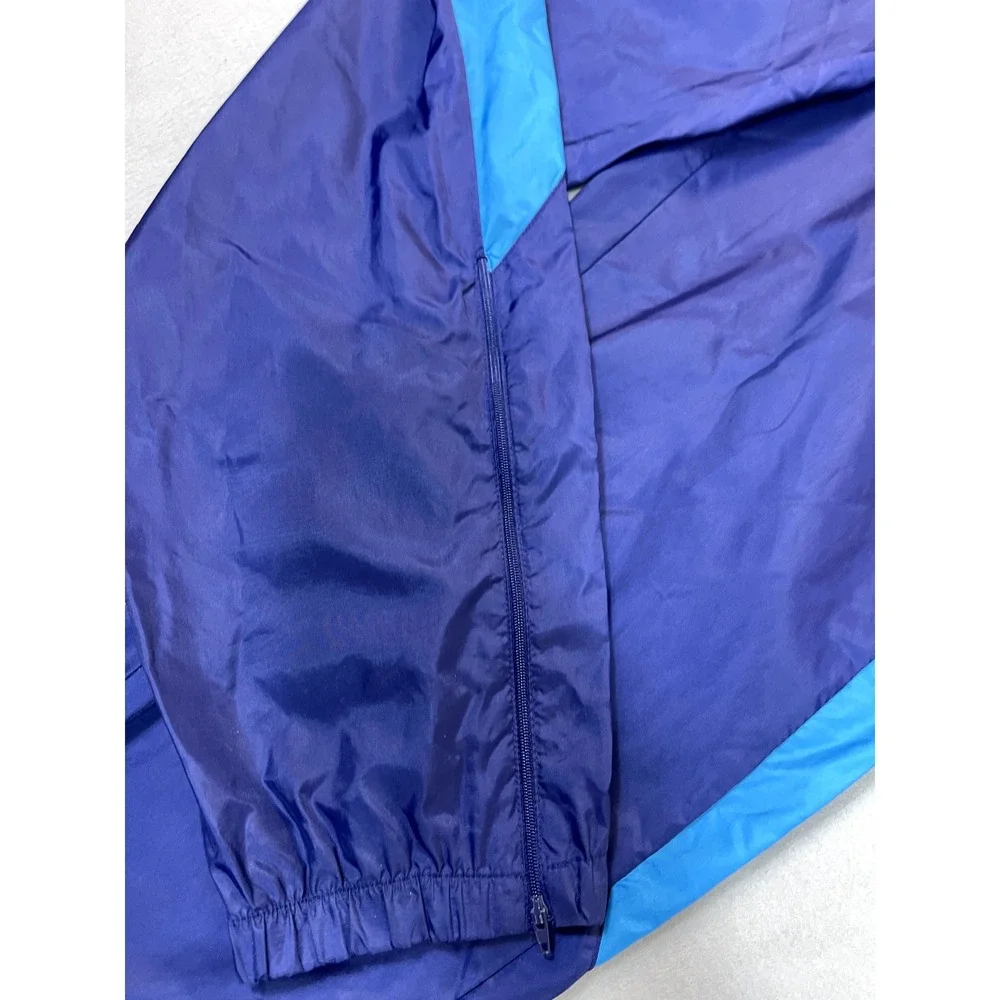 Nike‎ Blue Windbreaker Pants Large Joggers.Vintage 90s Gray Tag Ankle Zip